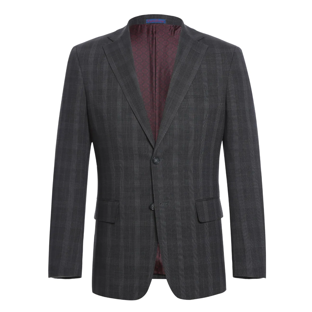 ENGLISH LAUNDRY Charcoal Checked Notch Suit 72-52-095