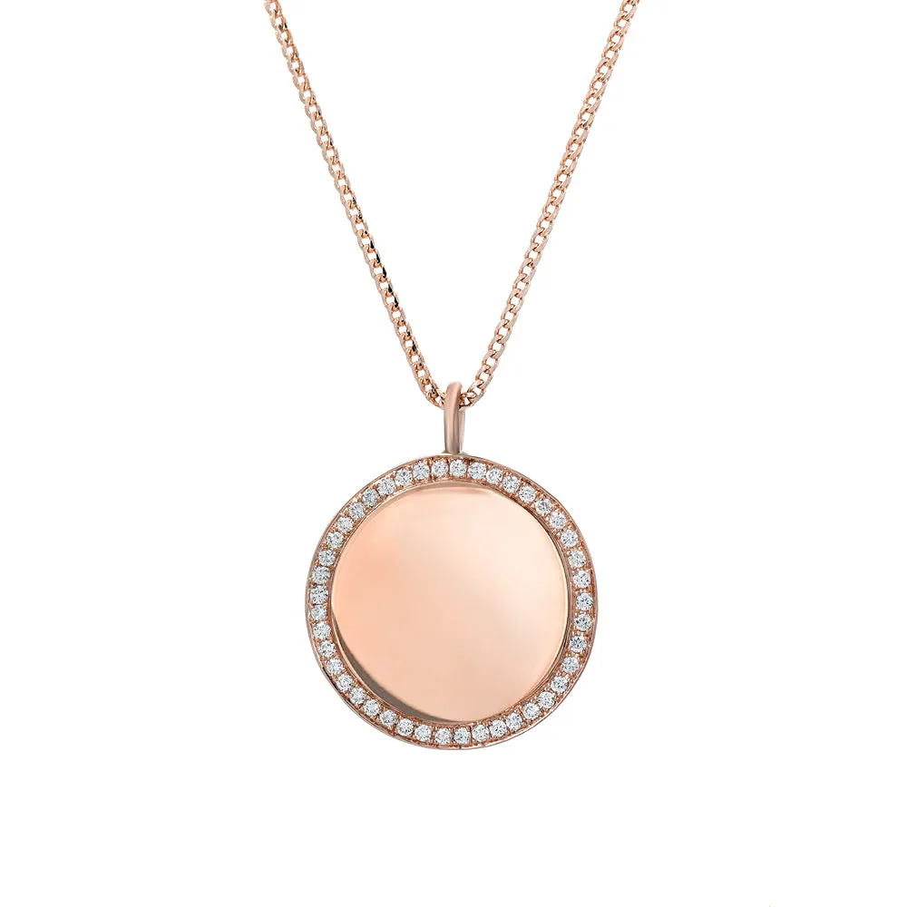 Engravable Disc With Diamonds