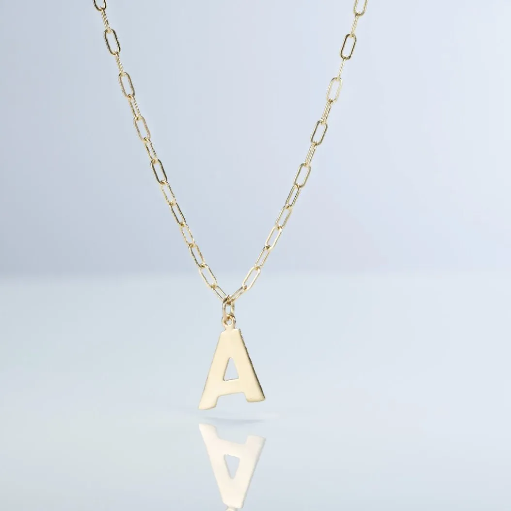 F Cutout Letter Charm