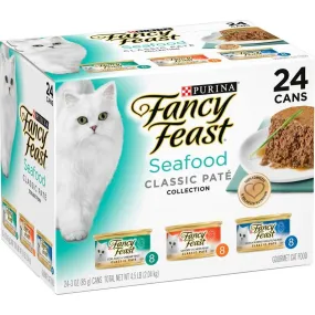 Fancy Feast Classic Seafood Feast Variety Pack Canned Cat Food