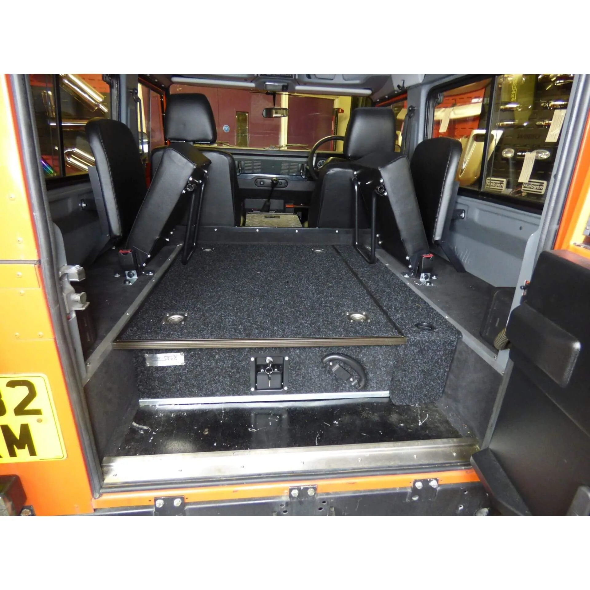 Fixed Carpet Top Single Drawer System   Side Wing for Land Rover Defender 110 71-16