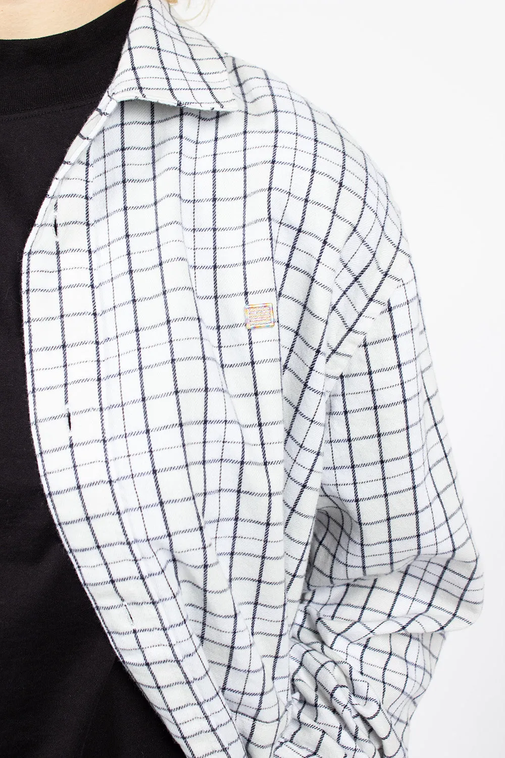 Flannel Overshirt White/Black