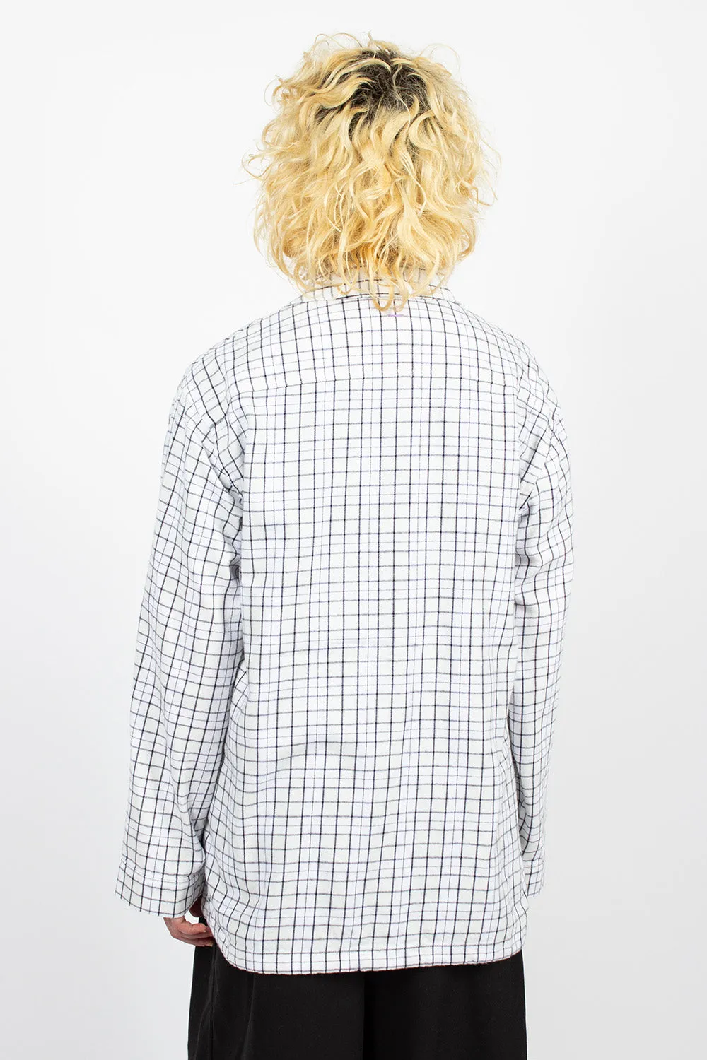 Flannel Overshirt White/Black