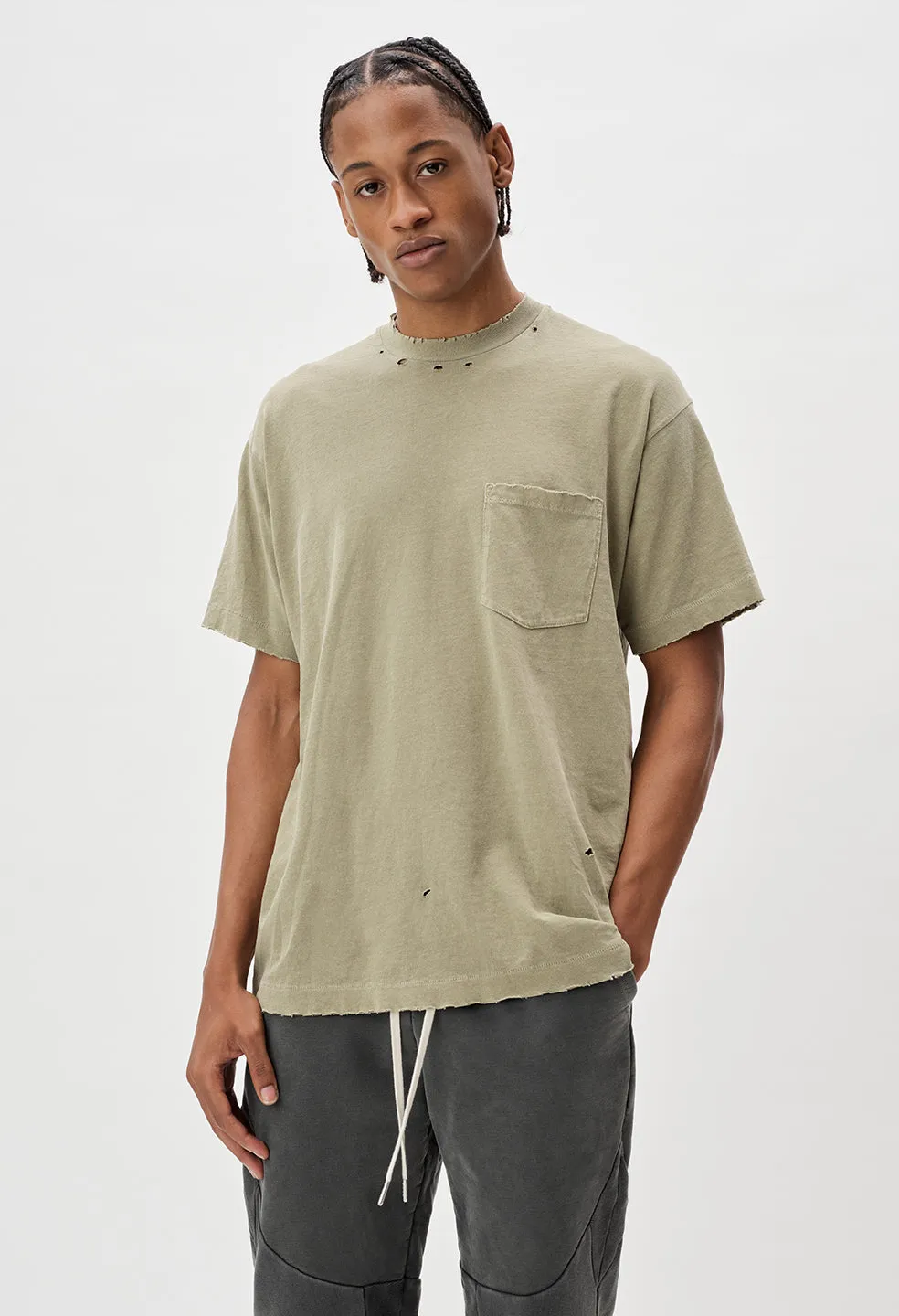 Folsom Pocket Tee / Vintage Olive