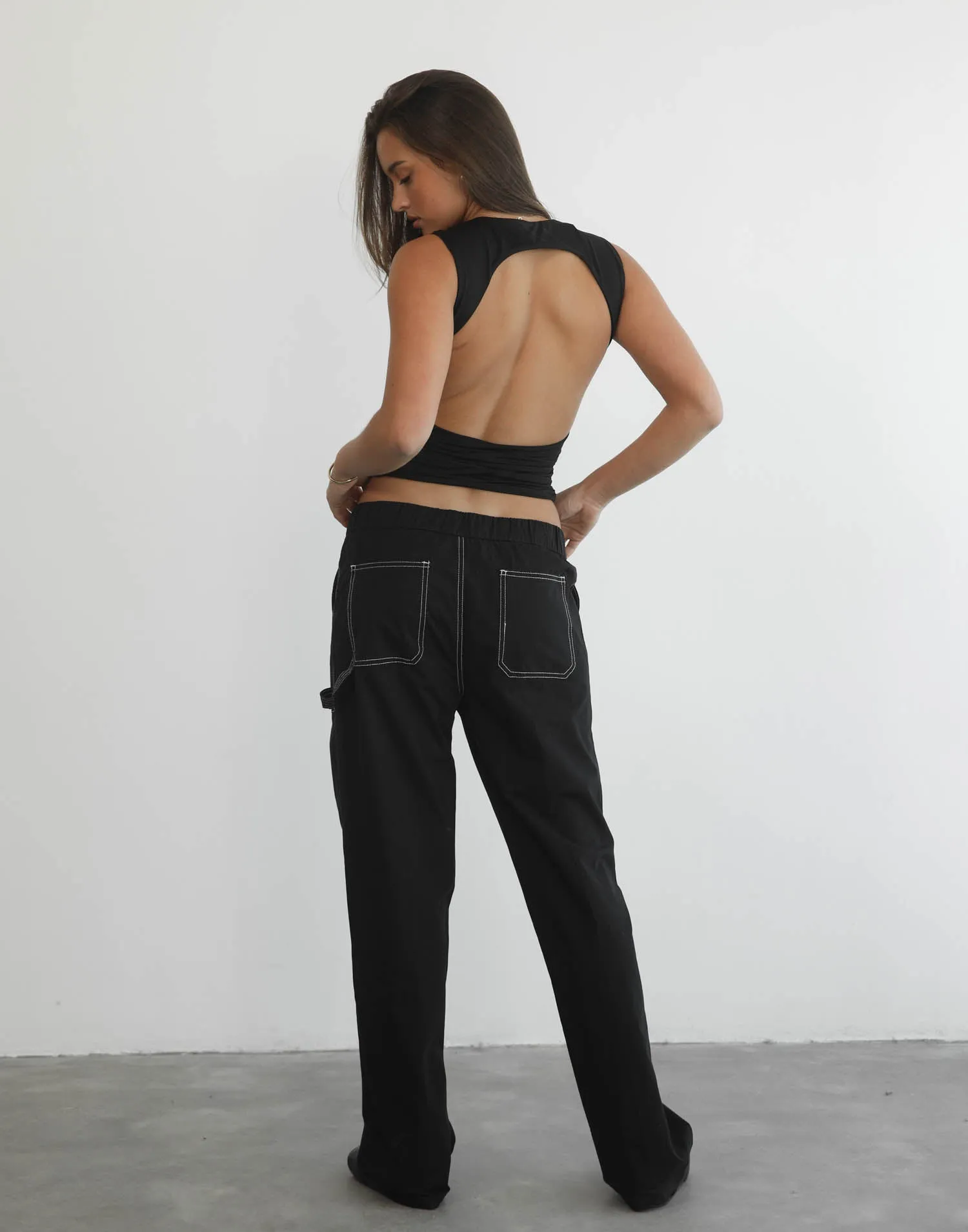 Fountain Tailored Pant (Onyx) - By Lioness