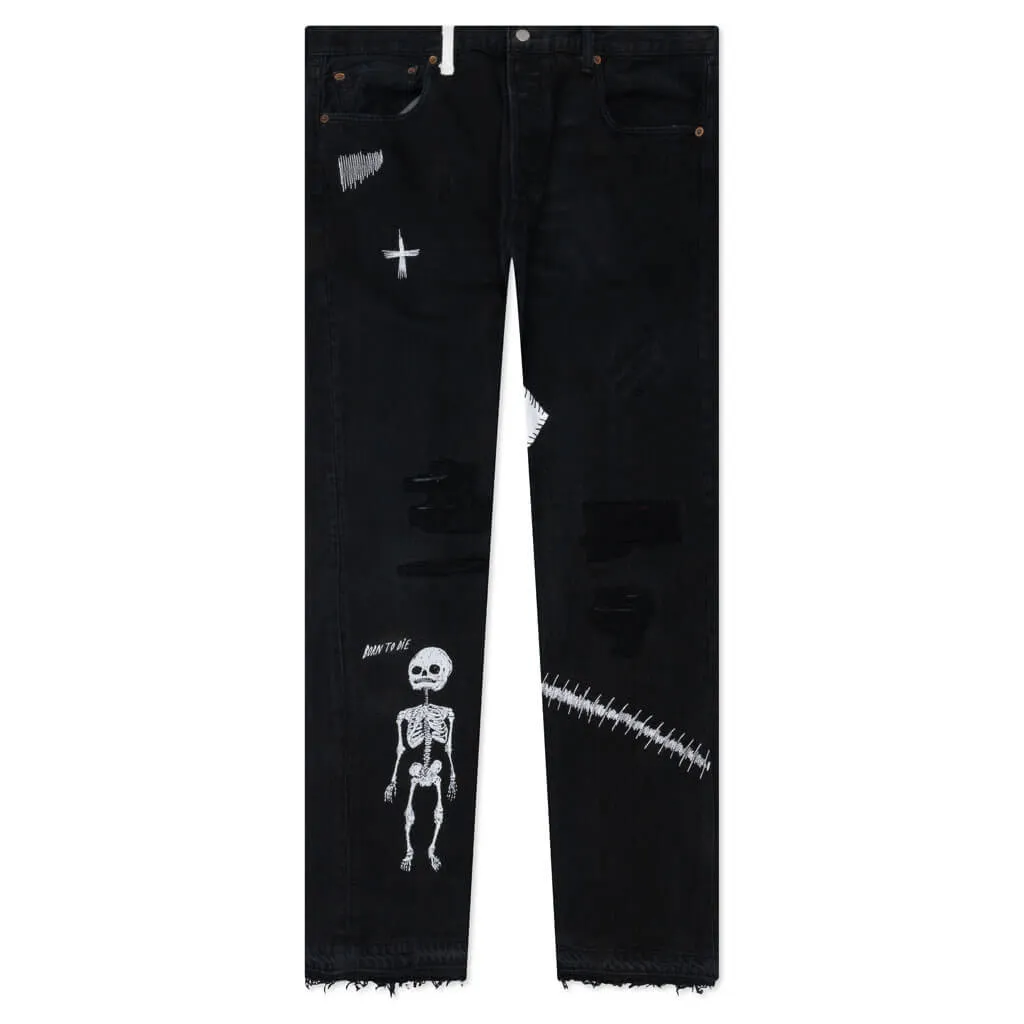 Fuck Face Denim - Black