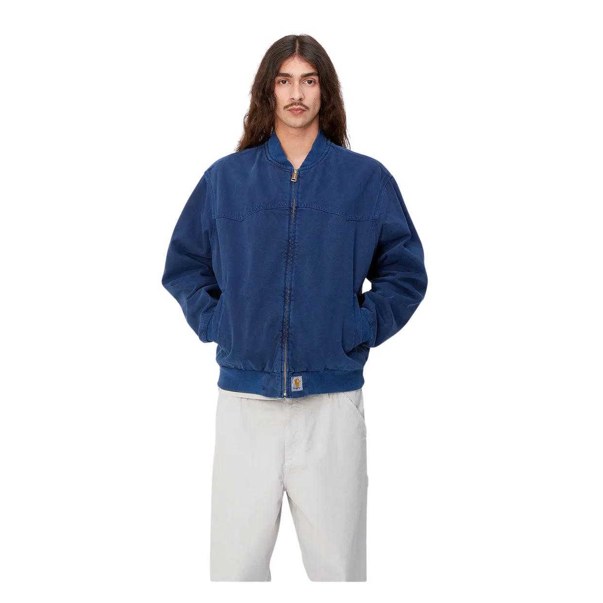 Giubbino Uomo Carhartt WIP OG Santa Fe Bomber Blu