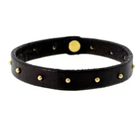 Gold Studded Buffalo Bracelet