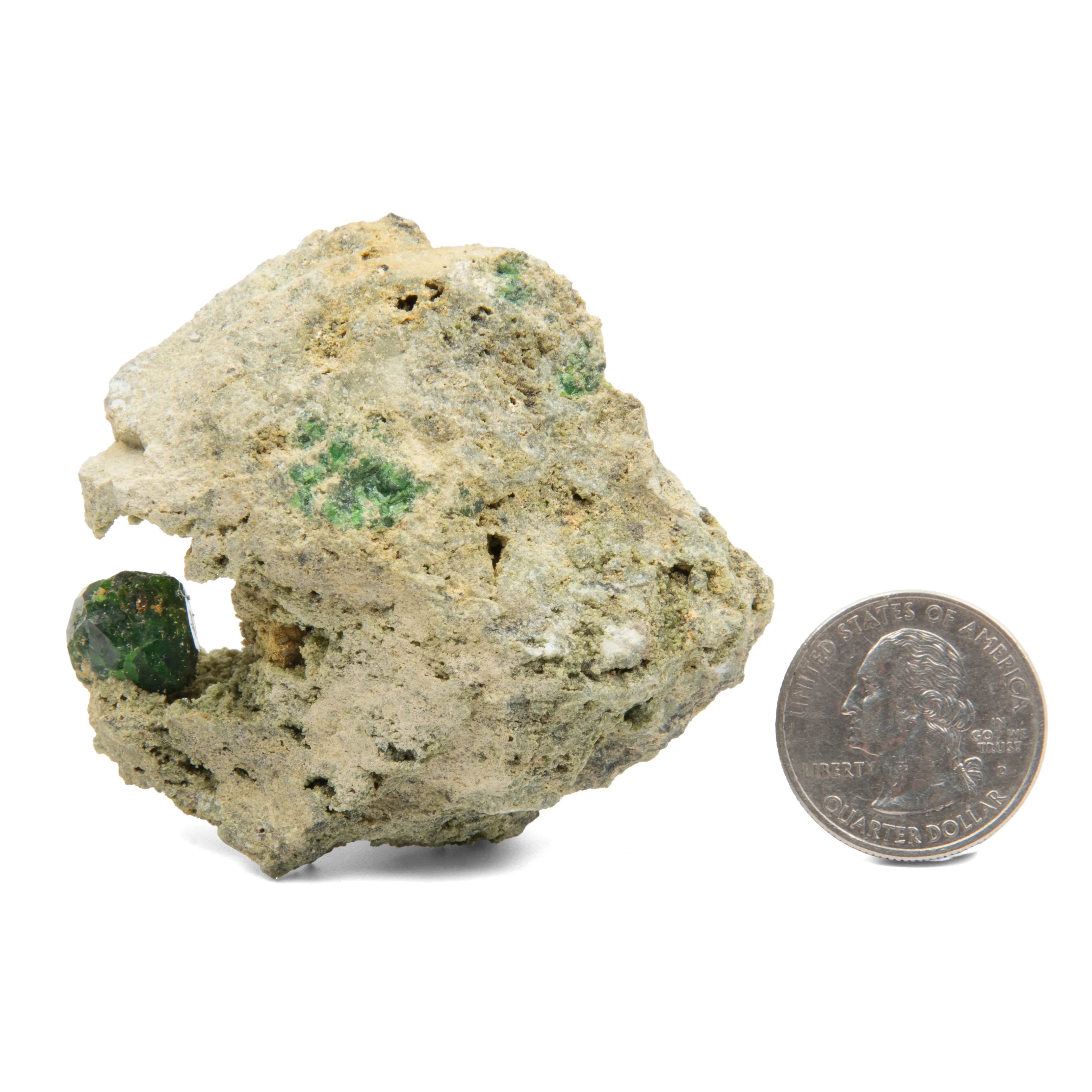 Green Demantoid Garnet  - Rough