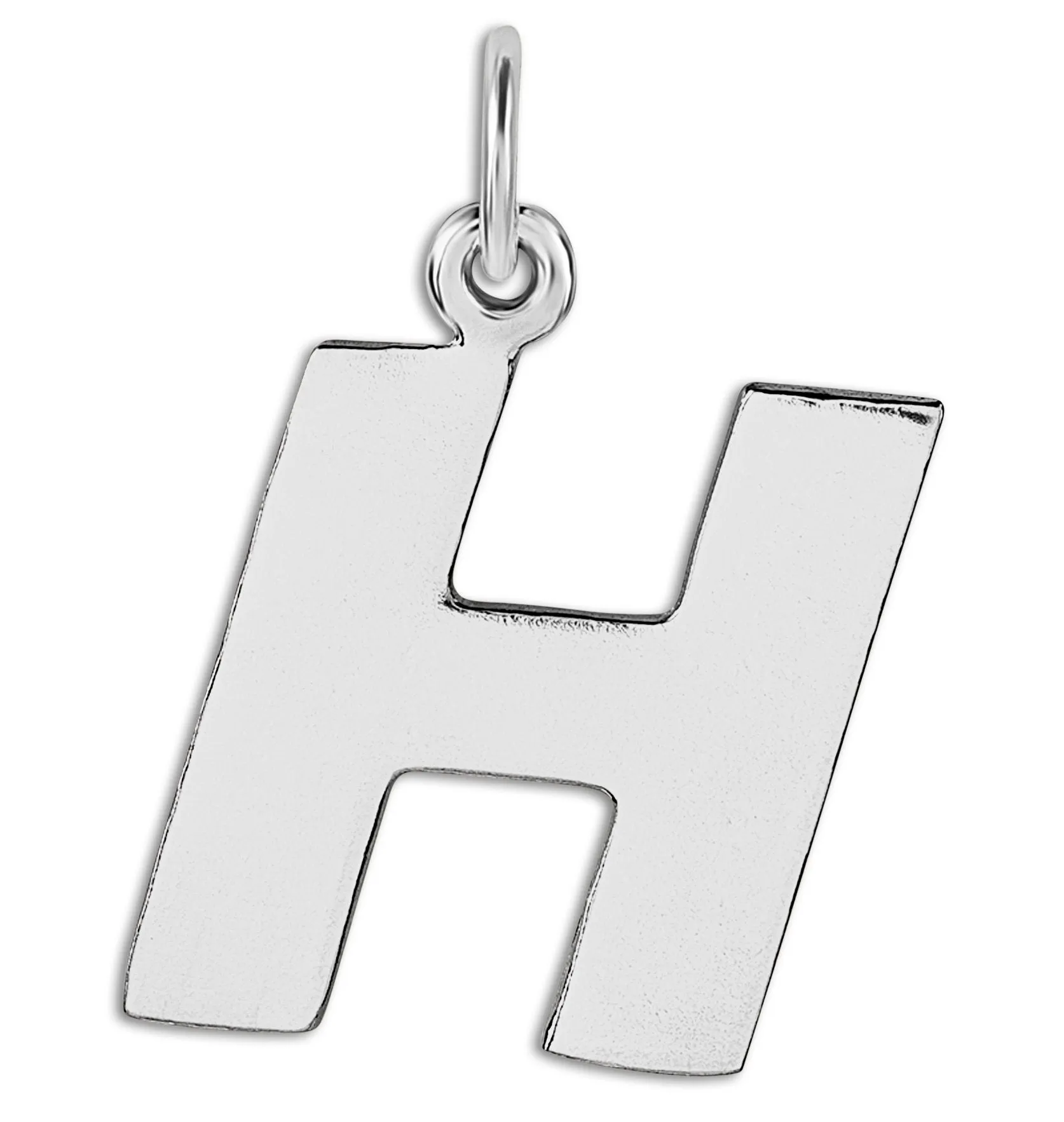 H Cutout Letter Charm