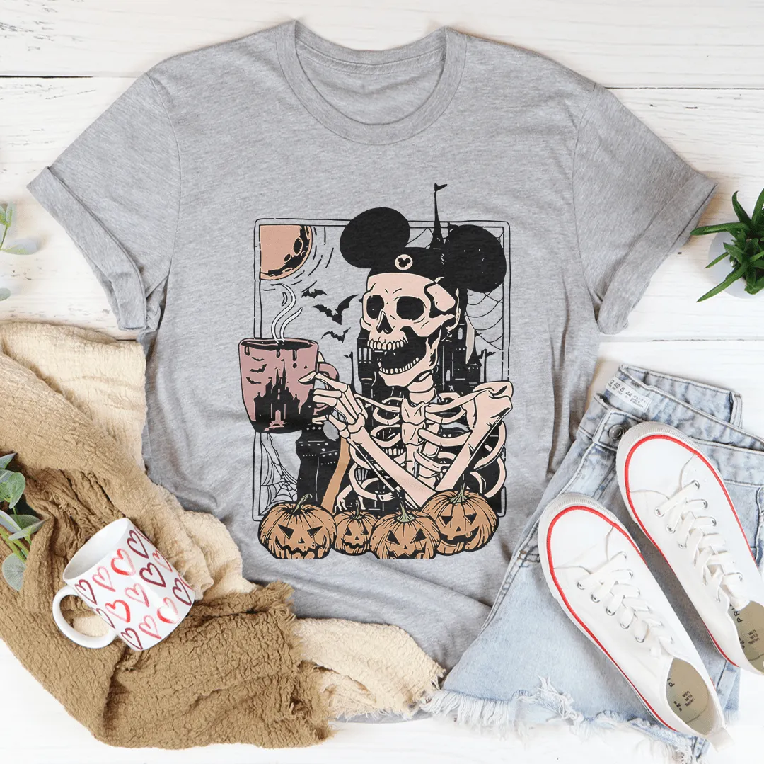 Halloween Skeleton Mouse Ears Tee