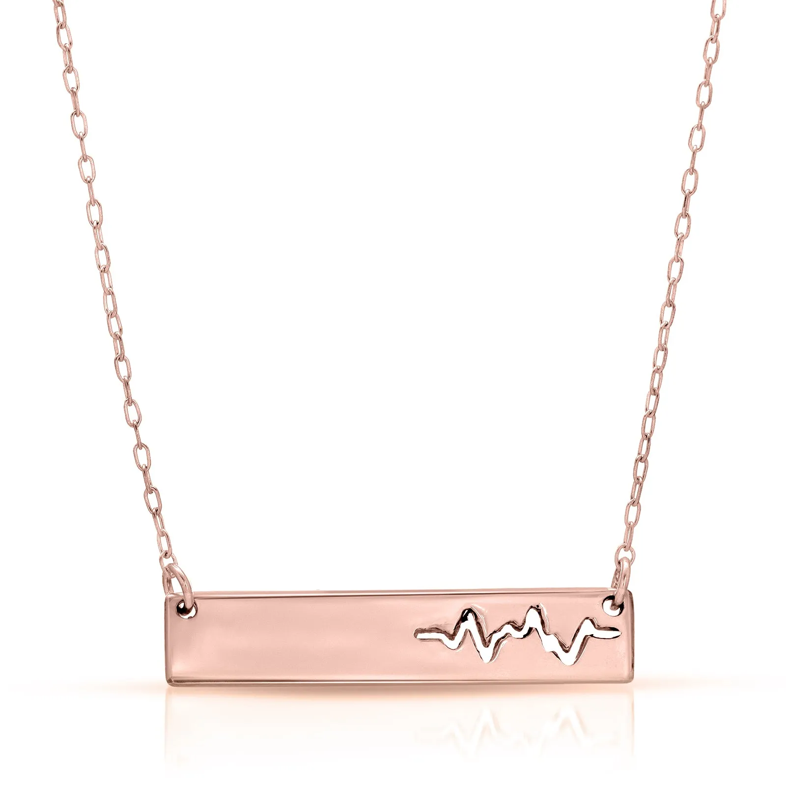 Heartbeat Bar Necklace