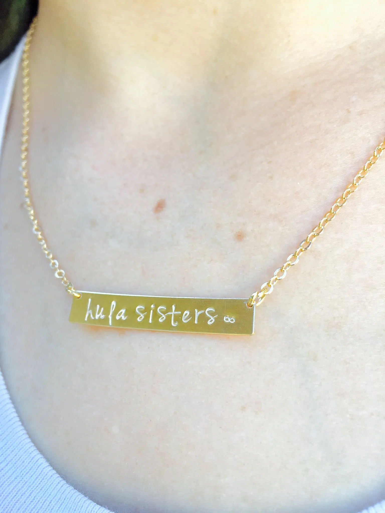 Hula Sisters Bar Necklace, Hula Sisters Necklace, Natashaaloha