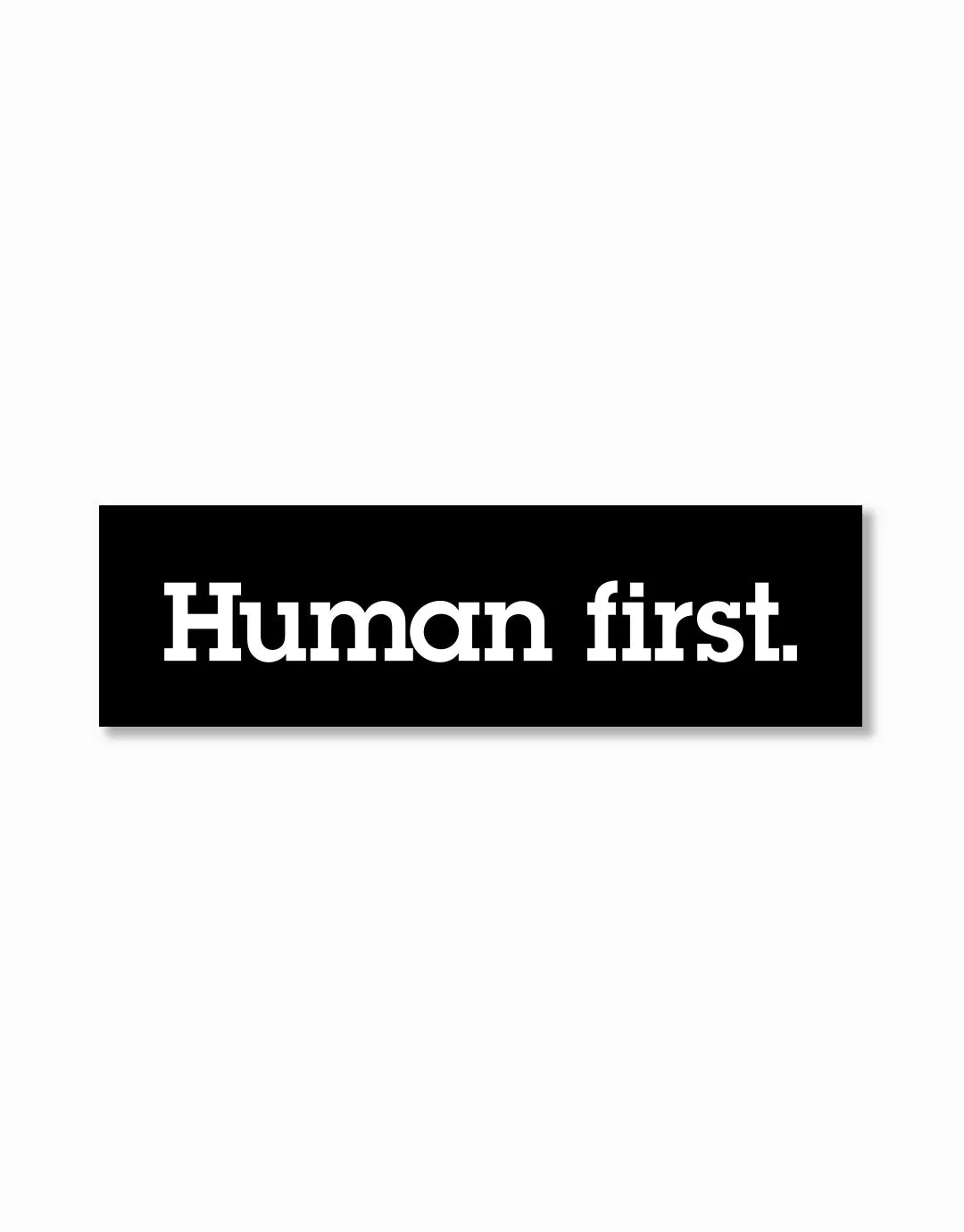 Human First Sticker