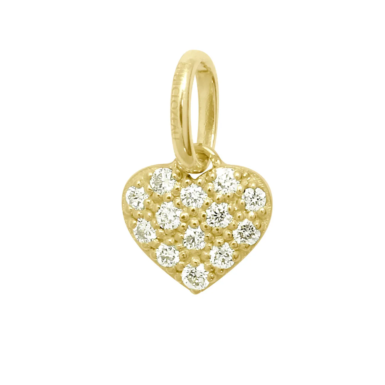 In Love diamond pendant, Yellow Gold