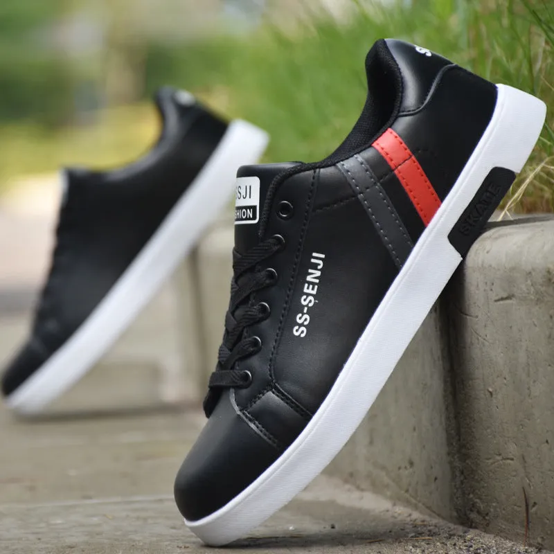 INSTOCK- men's trendy new white Korean style trendy sneakers