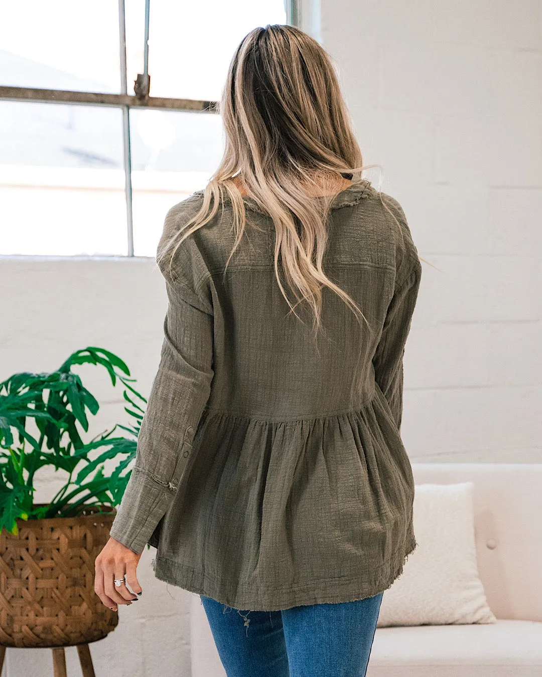 Jill Olive Baby Doll Top