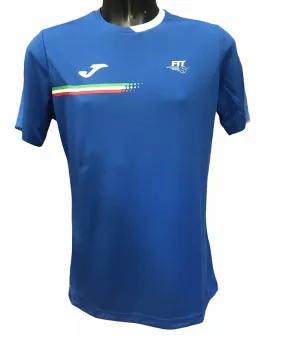 Joma T-shirt Tennis Federation Italy FIT101809702 blue