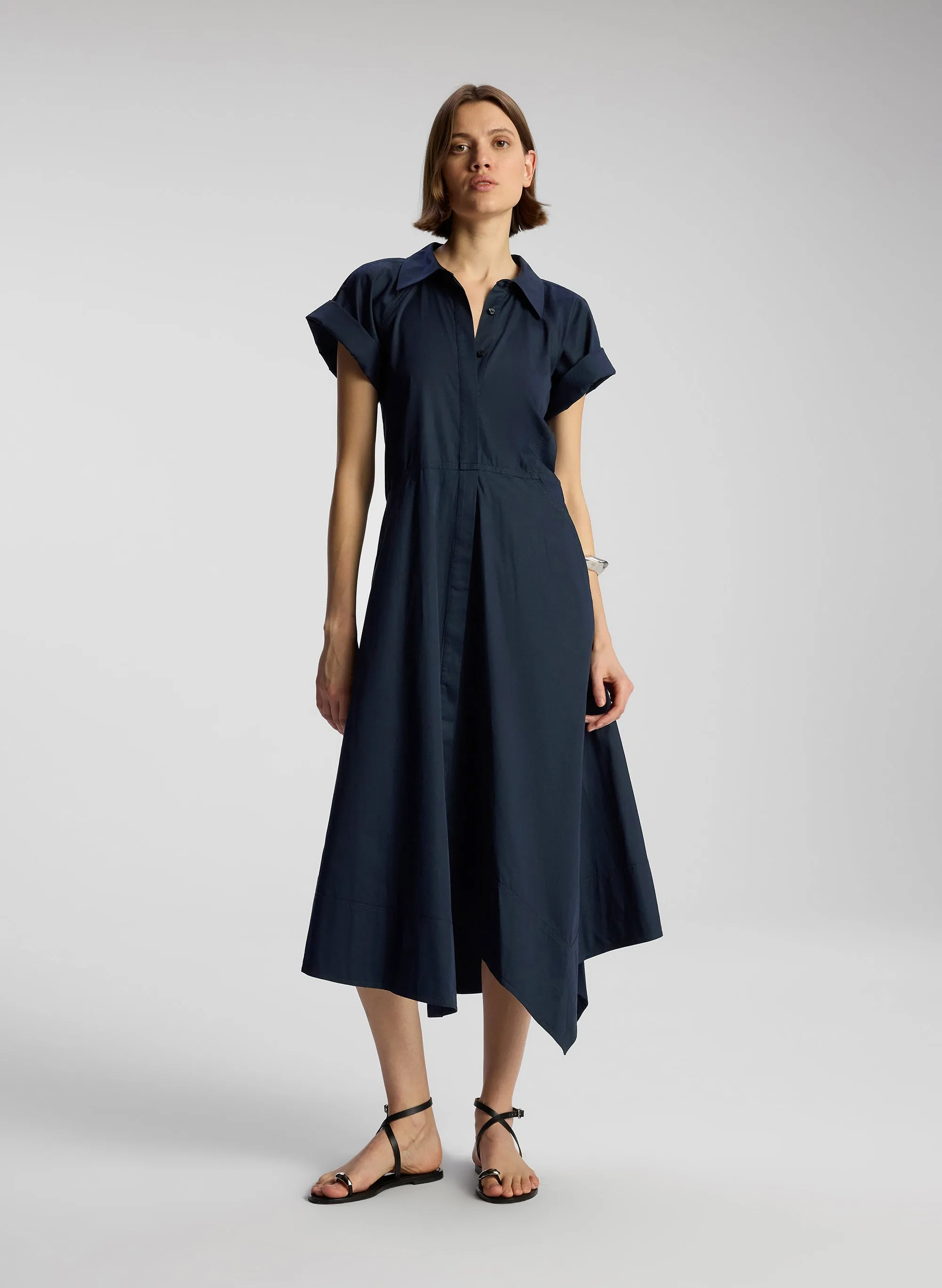 Julianna Cotton Midi Shirtdress