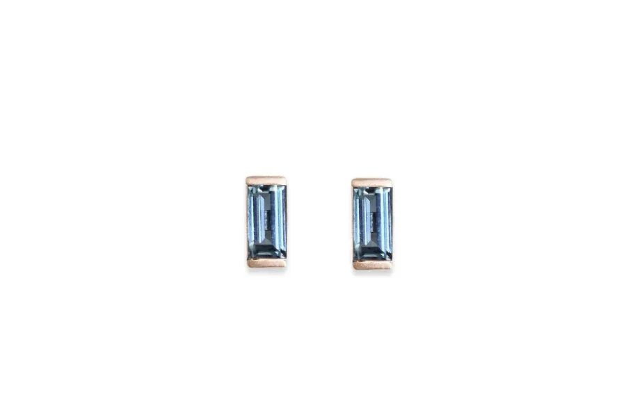 Linea London Blue Topaz Studs