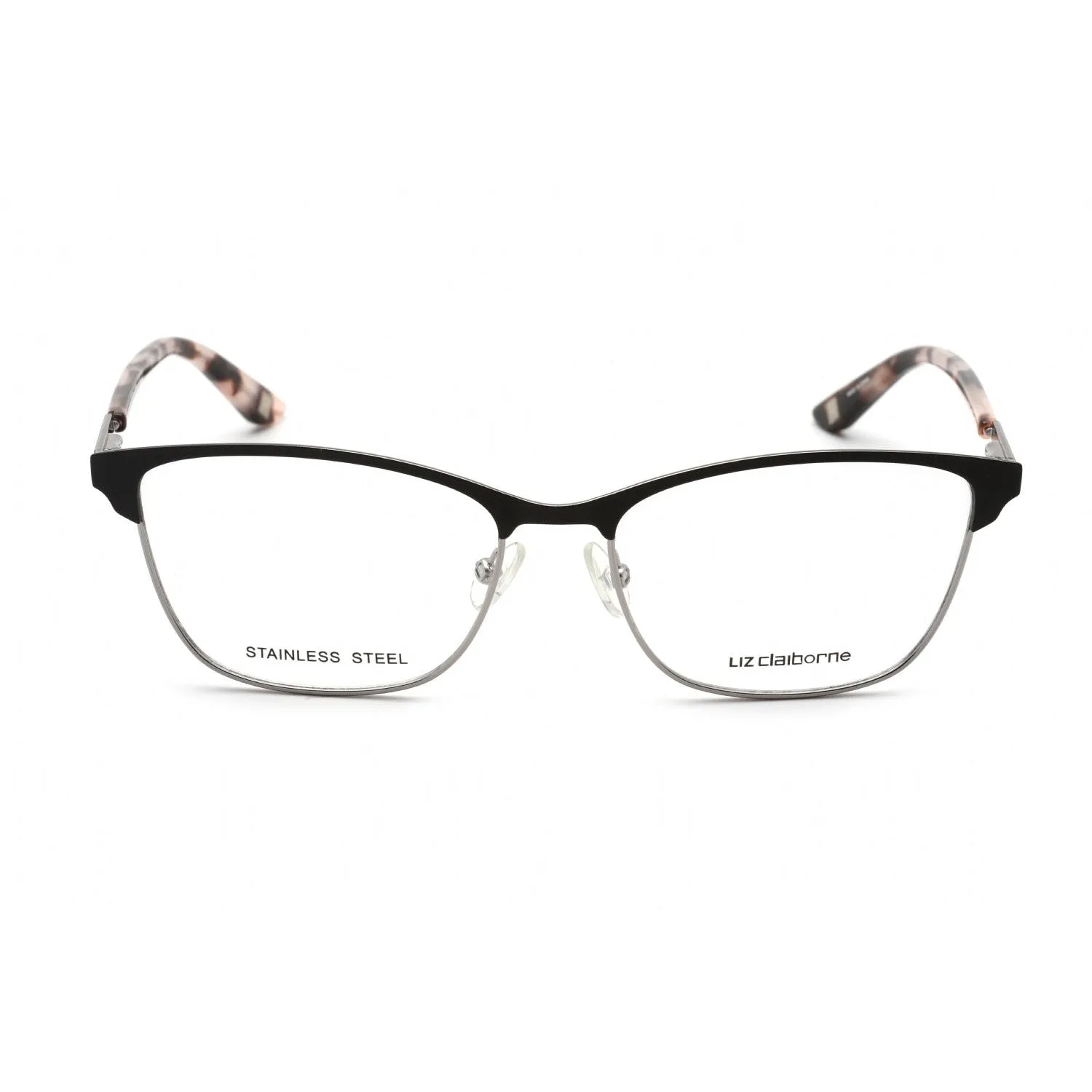 Liz Claiborne L 649 Eyeglasses Black Ruthenium / Clear Lens