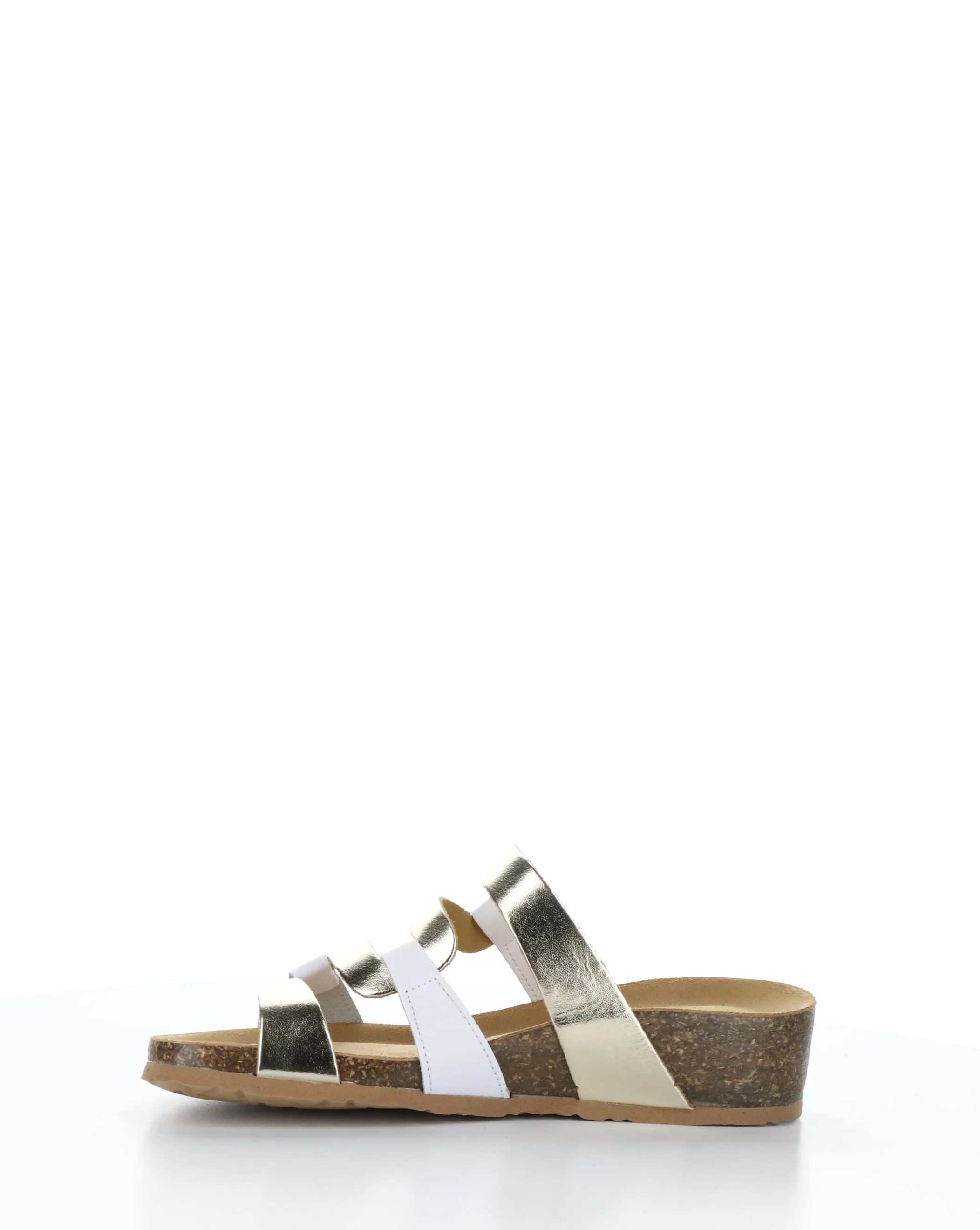 LUZZI WHITE/PLATINUM Slip-on Sandals