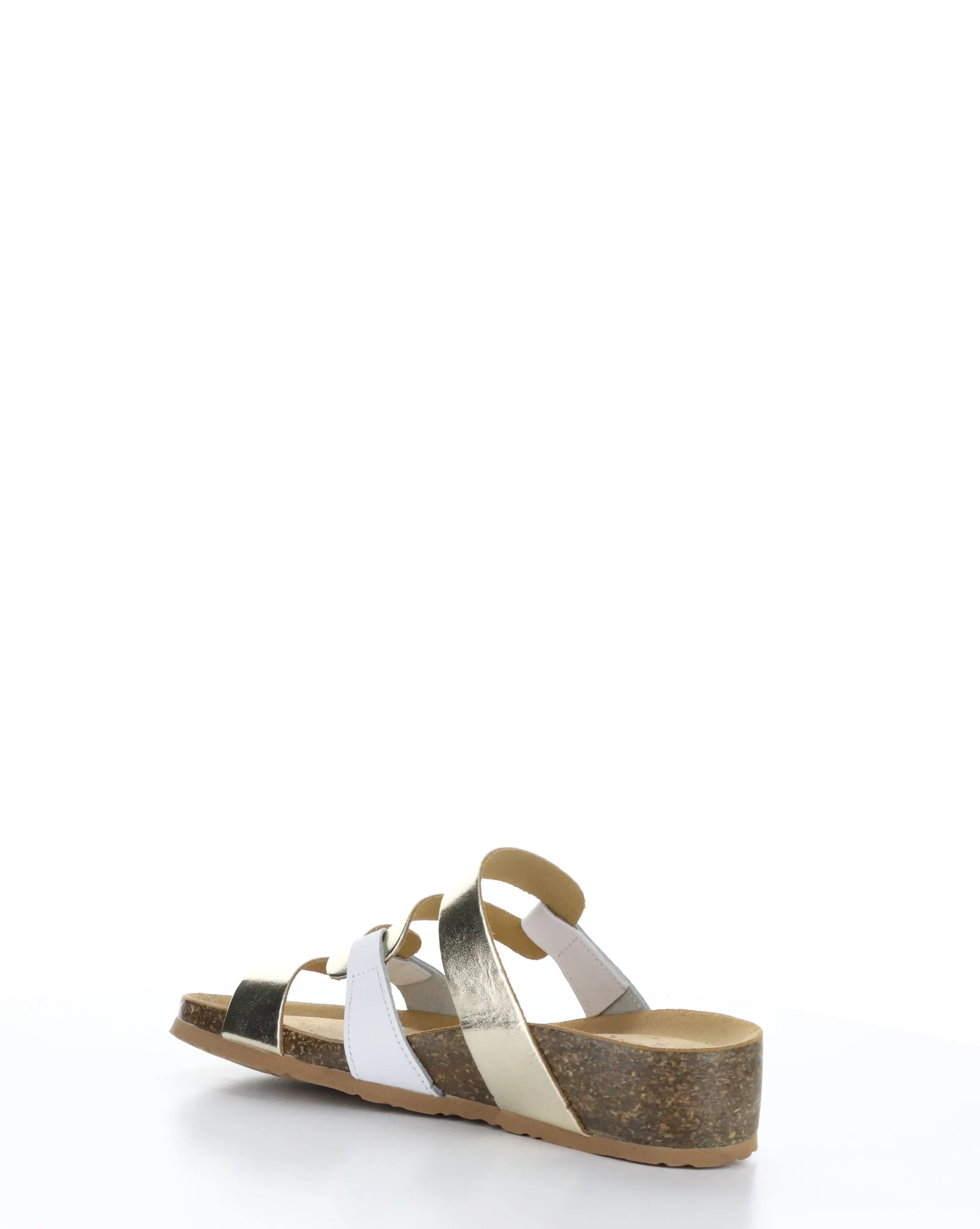 LUZZI WHITE/PLATINUM Slip-on Sandals