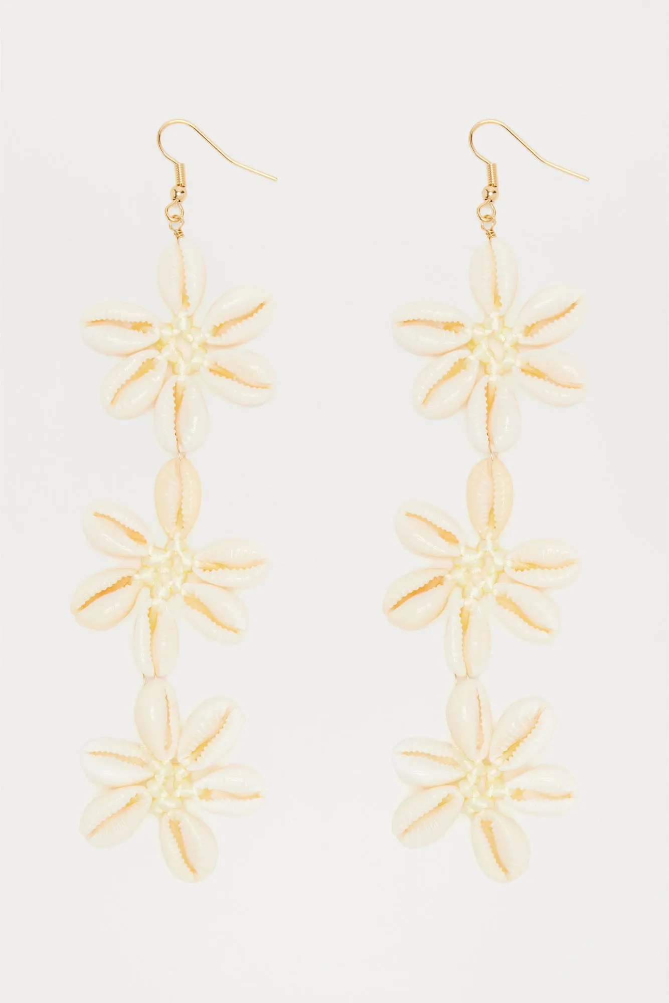 Maris Floral Earrings - Ivory