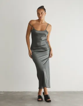 Martha Maxi Dress (Slate)