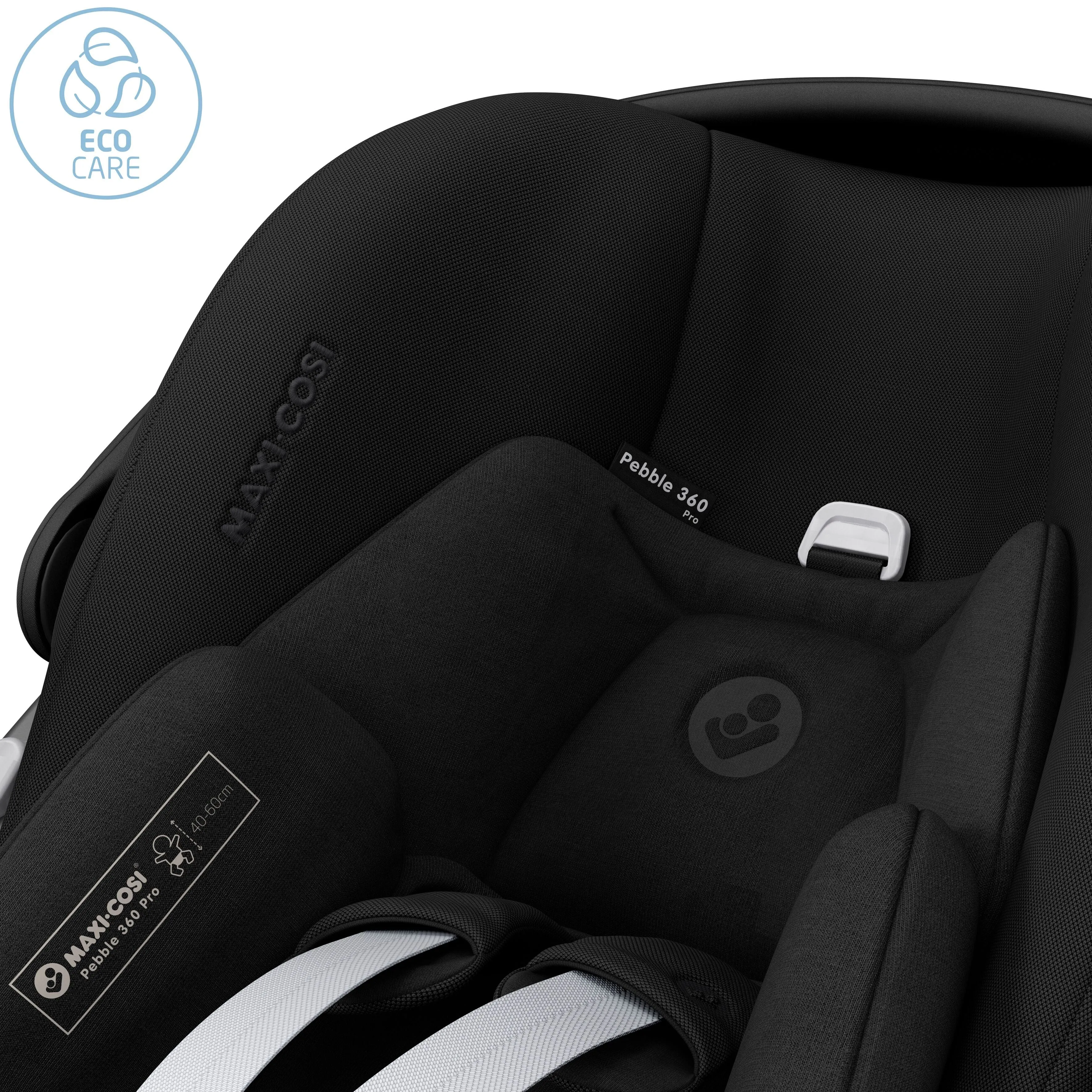 Maxi Cosi Pebble 360 PRO Car Seat and Base - Essential Black