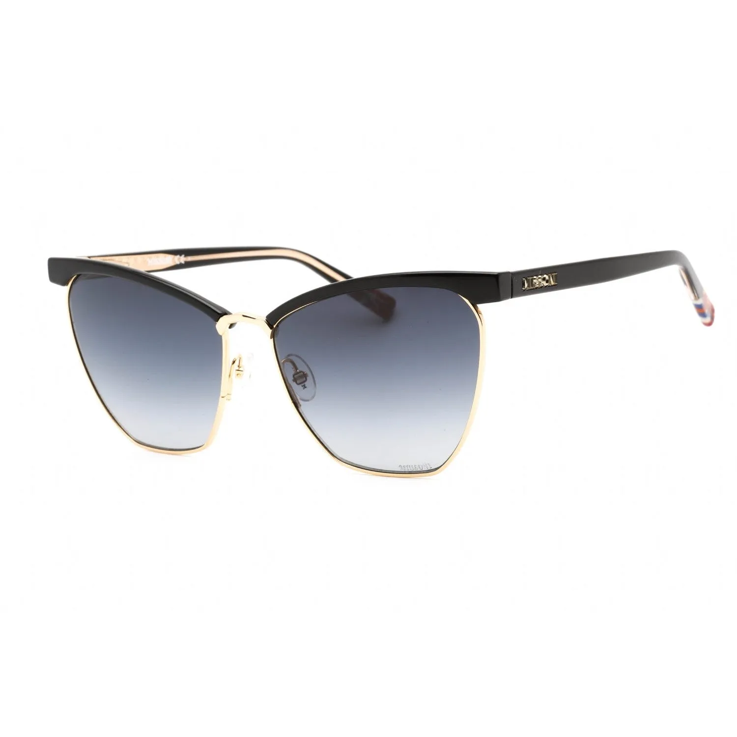 Missoni MIS 0009/S Sunglasses BLK GOLD/DARK GREY SF Women's