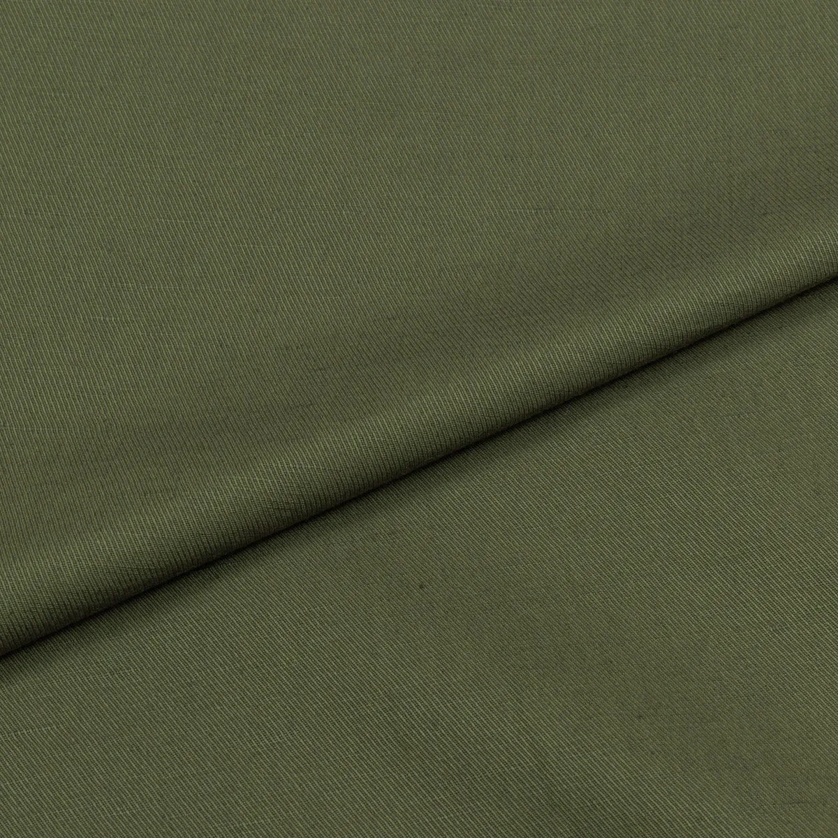 Monaco Olive Linen Blend Twill Shirt MSM0786