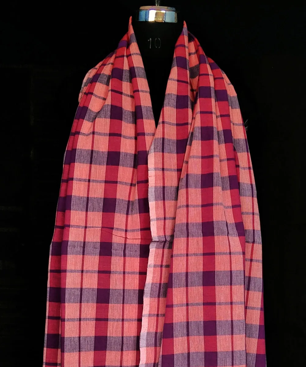 Multicolor handwoven cotton dupatta