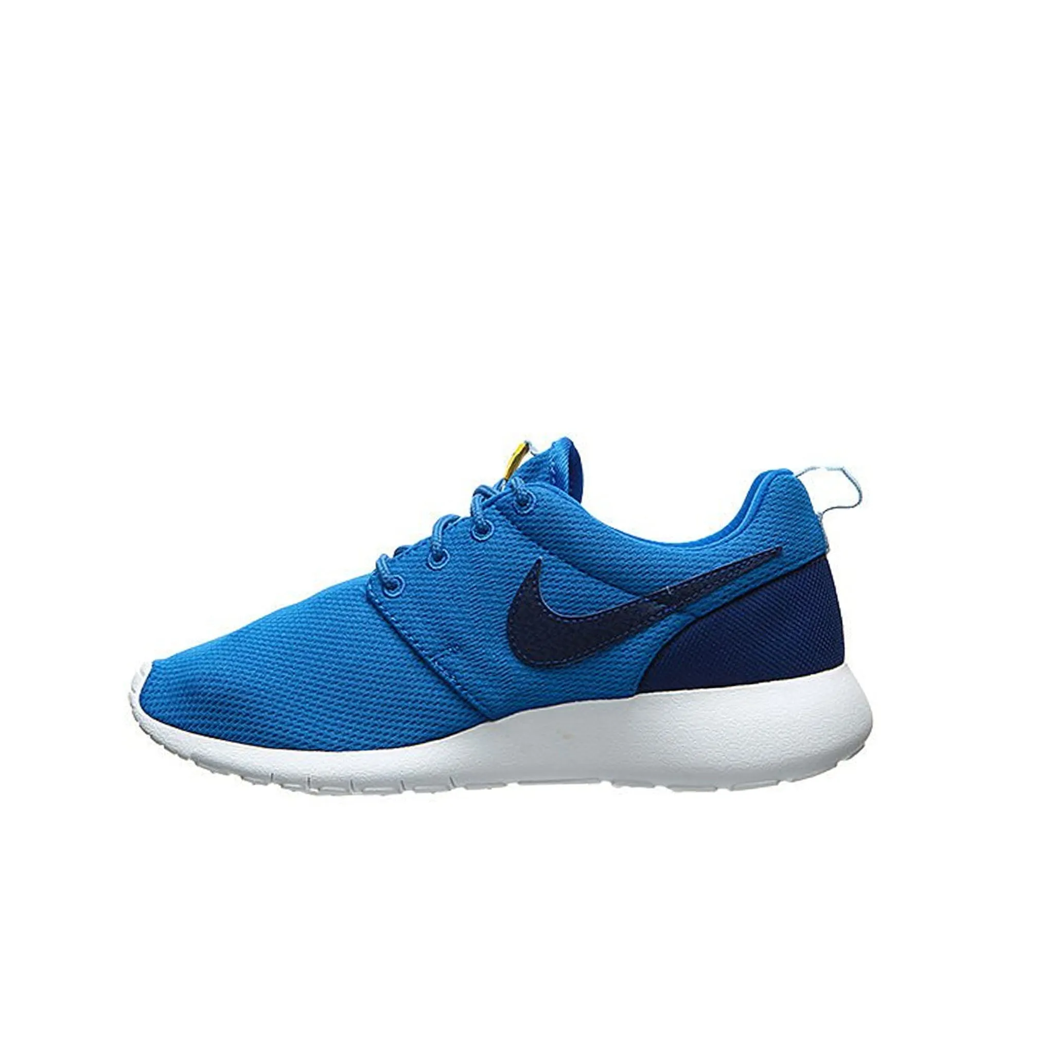 Nike Roshe One (GS) Lace Up Blue Synthetic Kids Running Trainers 599728 417