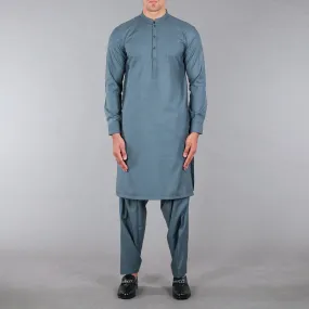 Olive Green Shalwar Qameez