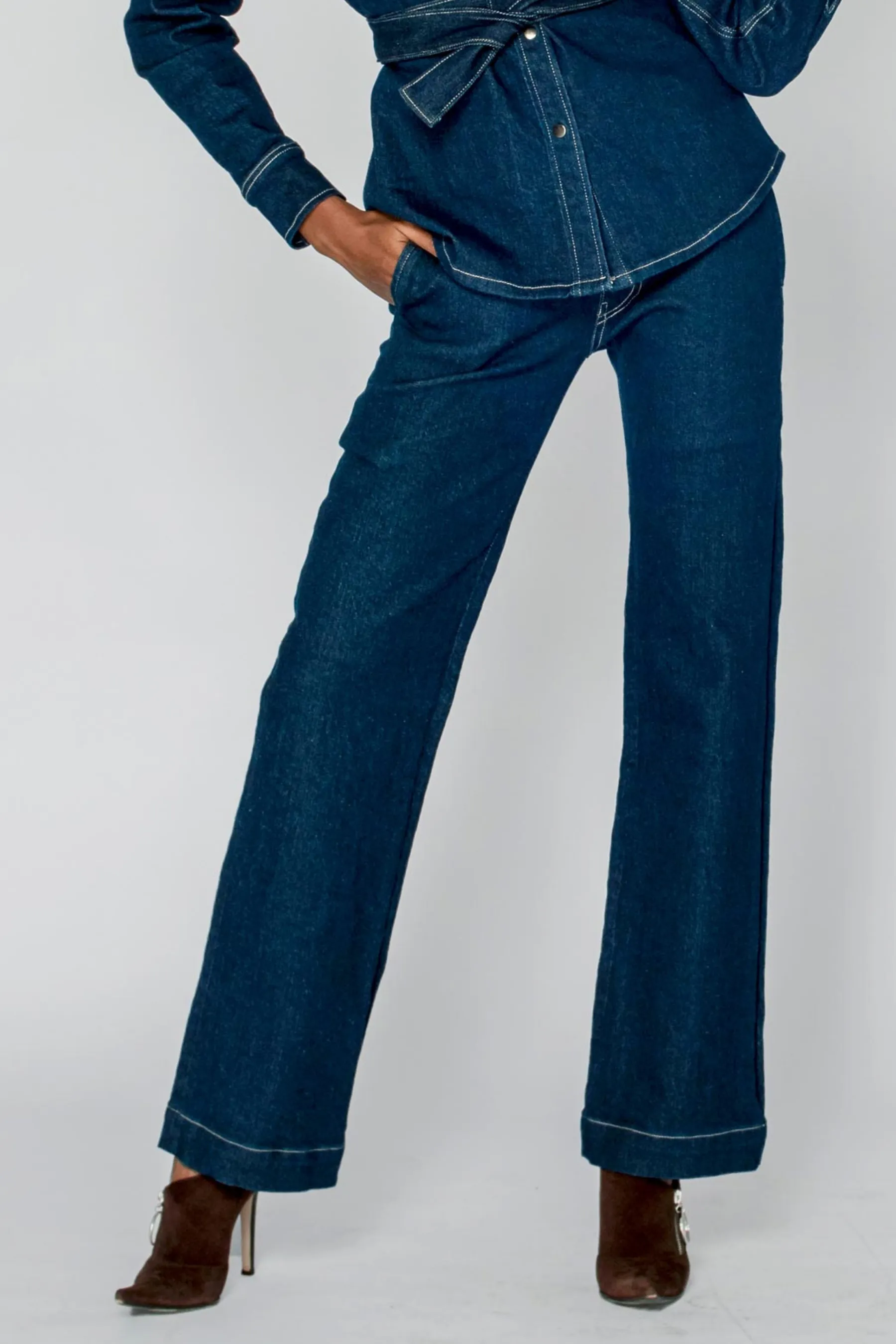 PALOMA WIDE LEG DENIM PANT