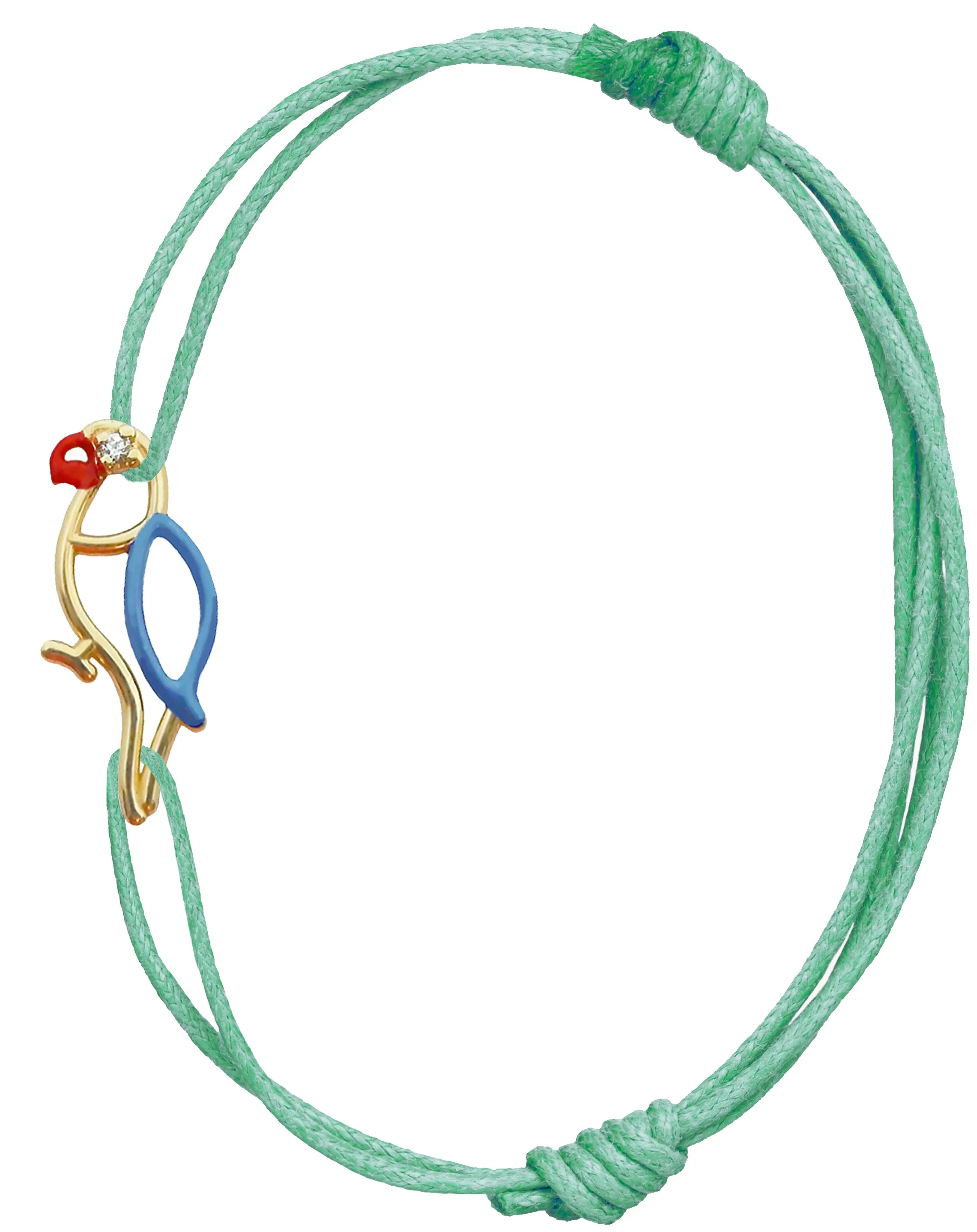 PAPAGAYO ENAMEL BRILLANTE CORD BRACELET