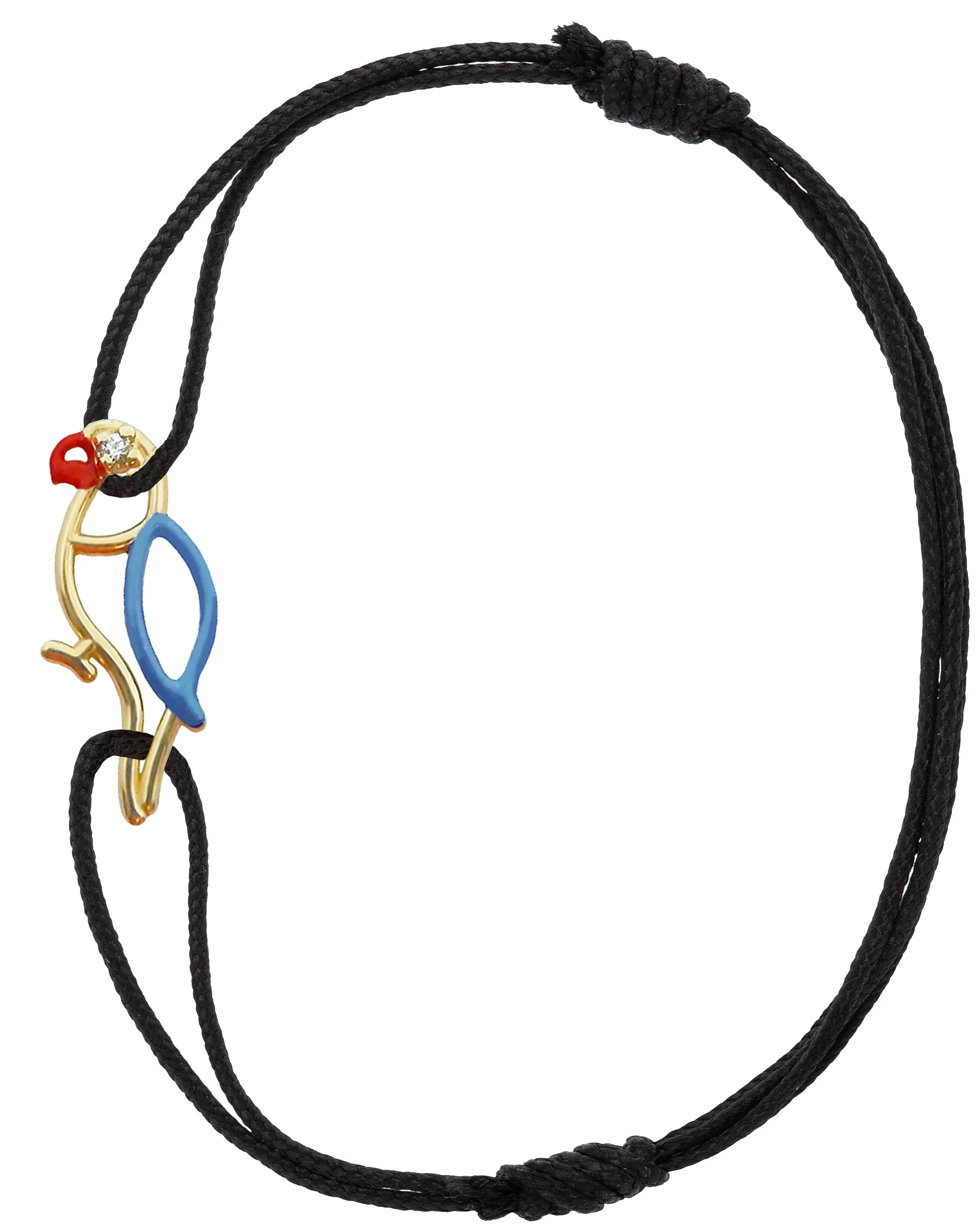 PAPAGAYO ENAMEL BRILLANTE CORD BRACELET