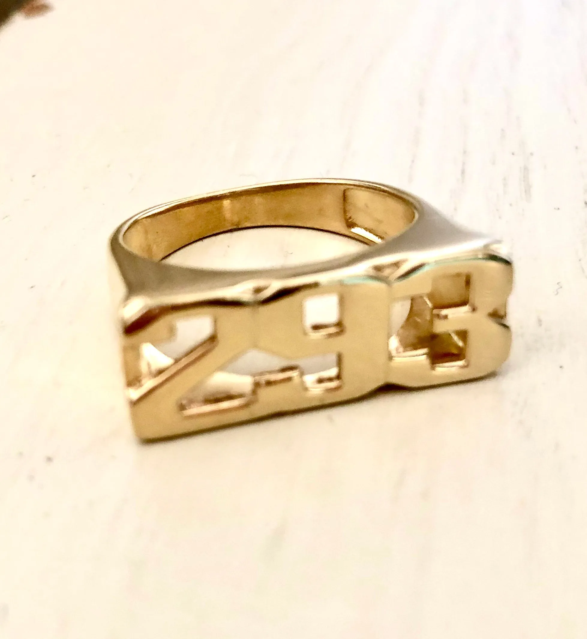 Personalized Custom Number Date Ring