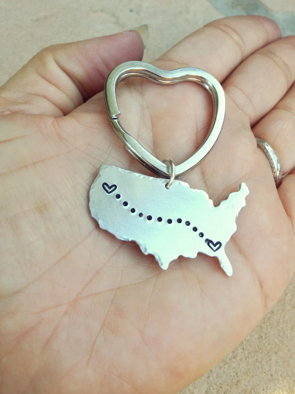 Personalized United States Keychain