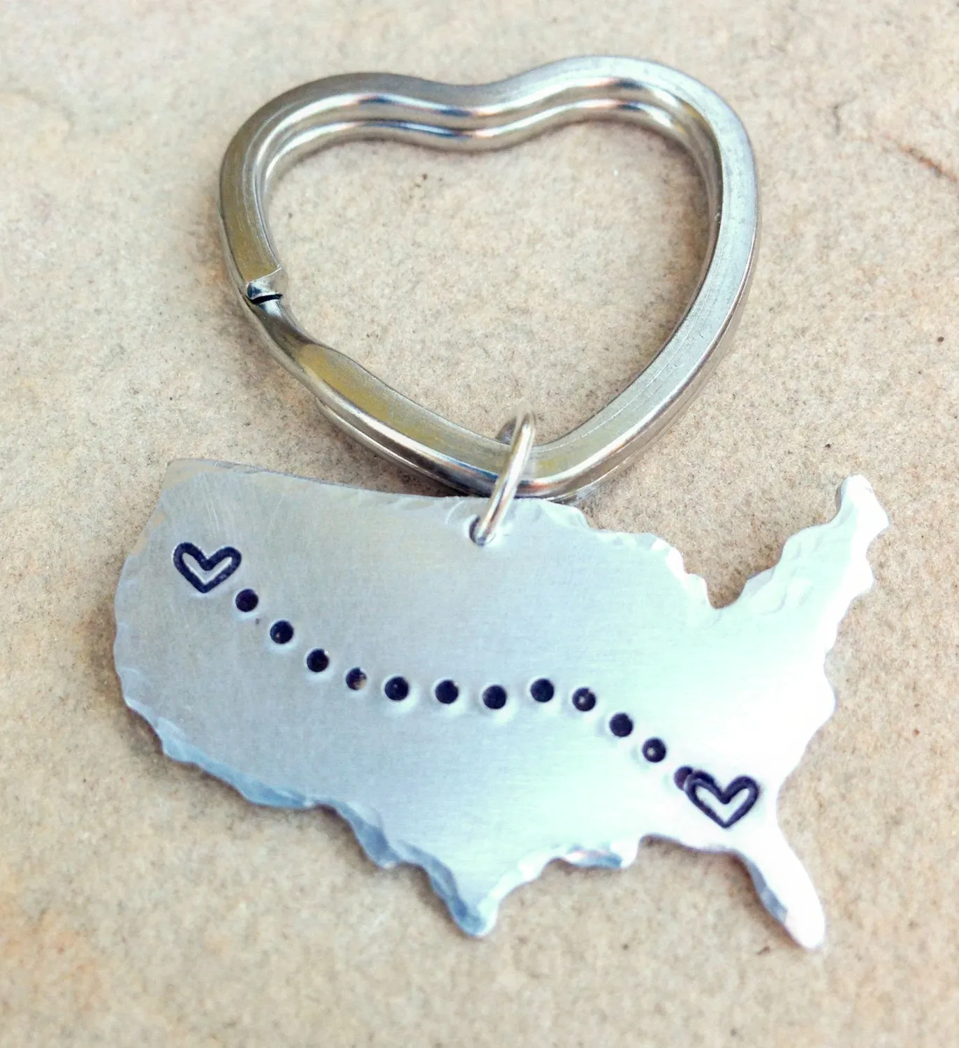 Personalized United States Keychain