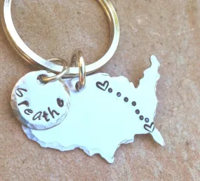 Personalized United States Keychain