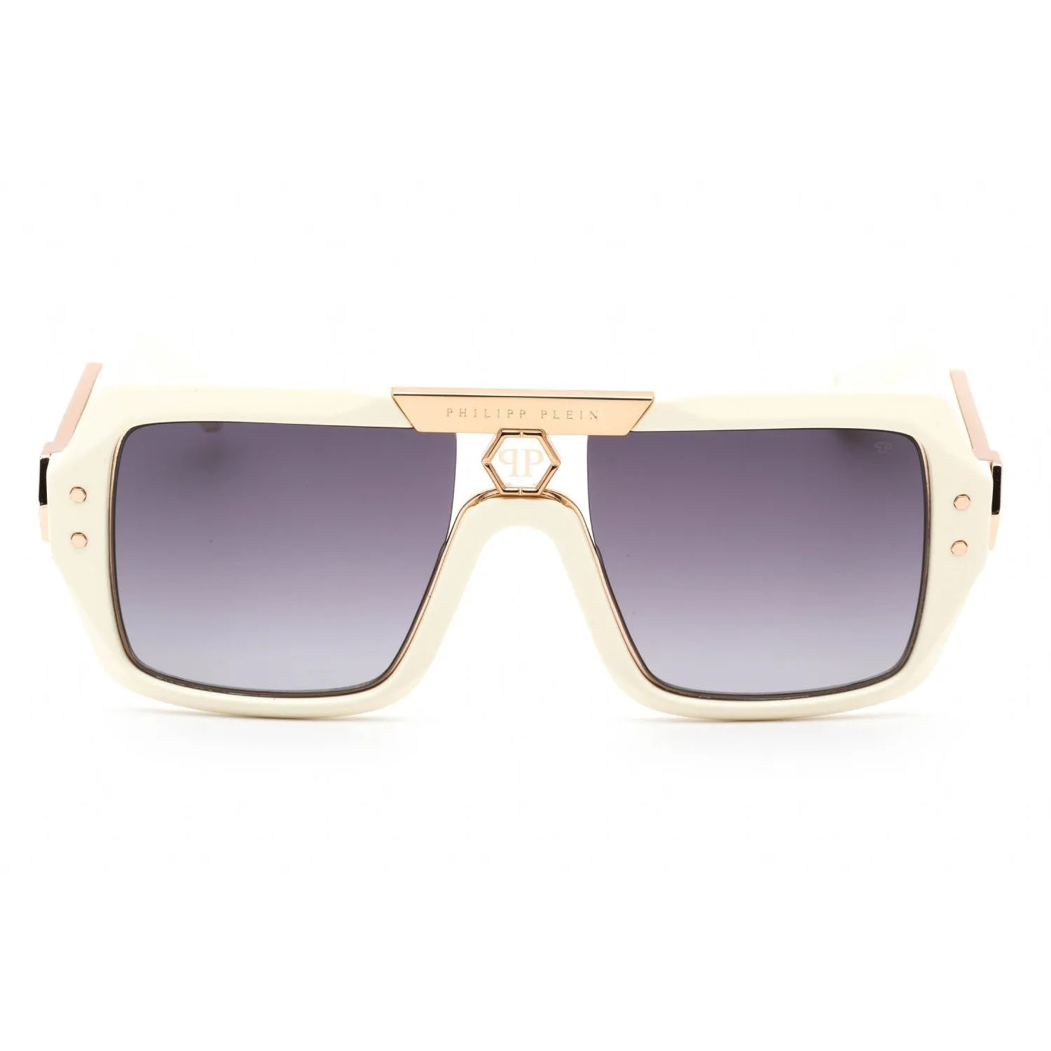 Philipp Plein SPP079 Sunglasses Beige / Grey Women's