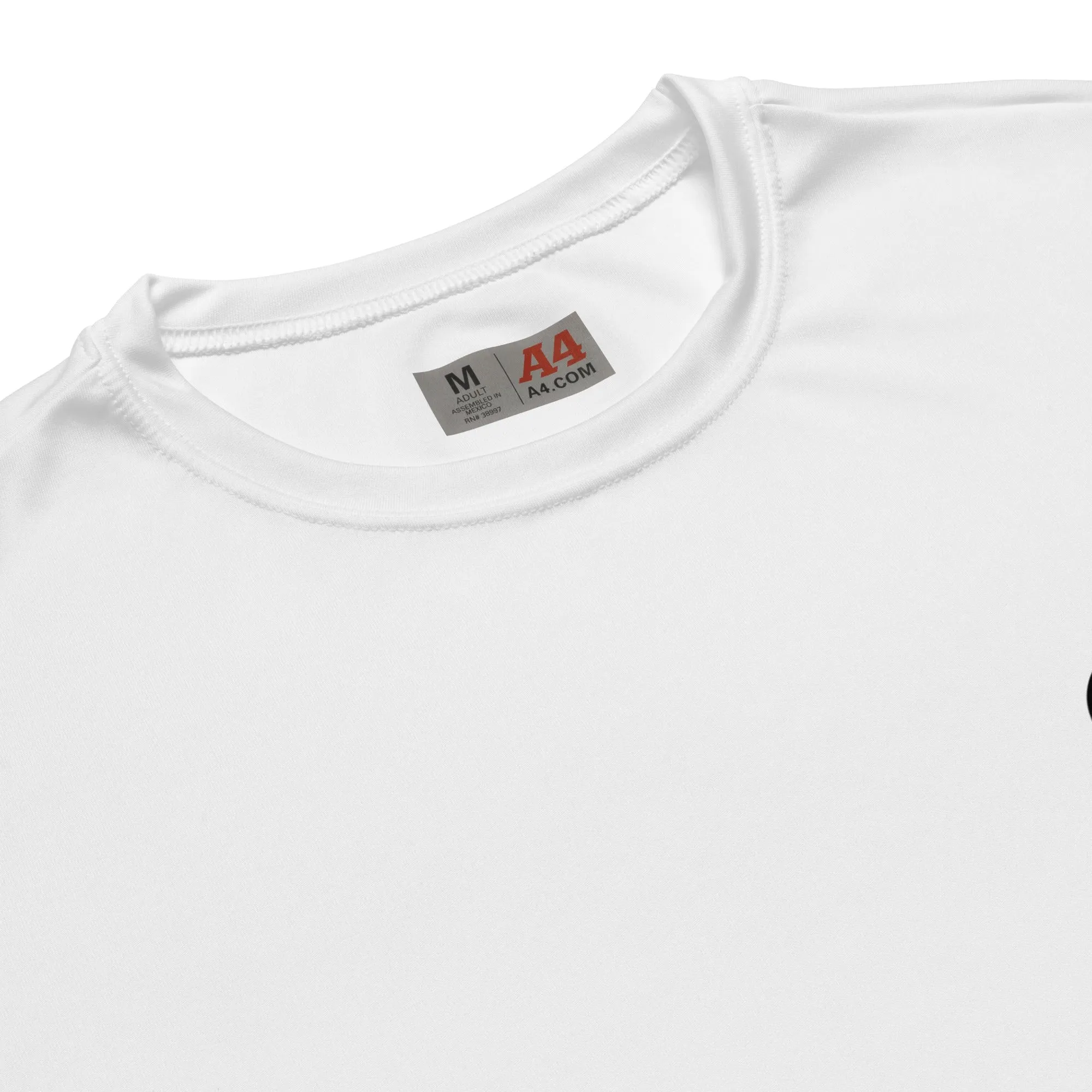 Premium White Polyester Active Tee Shirt - TLWC Logo