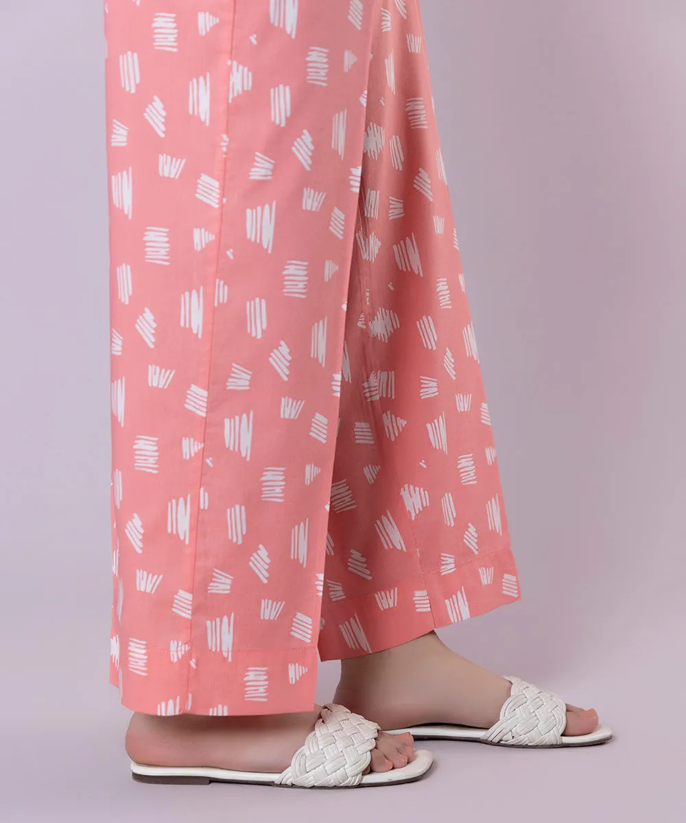 Printed Cotton Viscose Pants