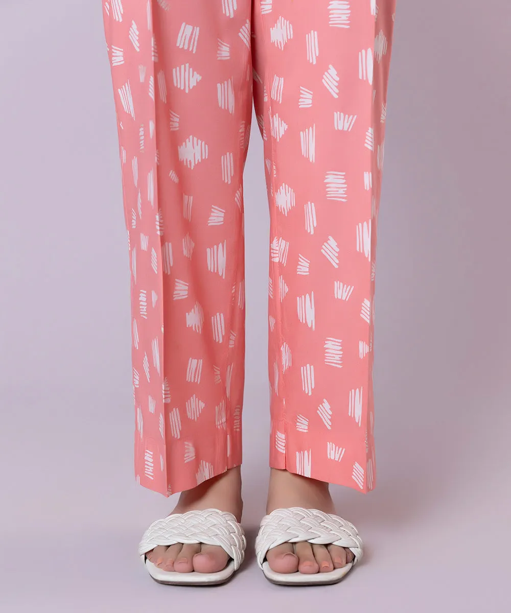 Printed Cotton Viscose Pants