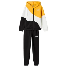 Puma boys' tracksuit with hood Power Cat 679155-55 yellow-black