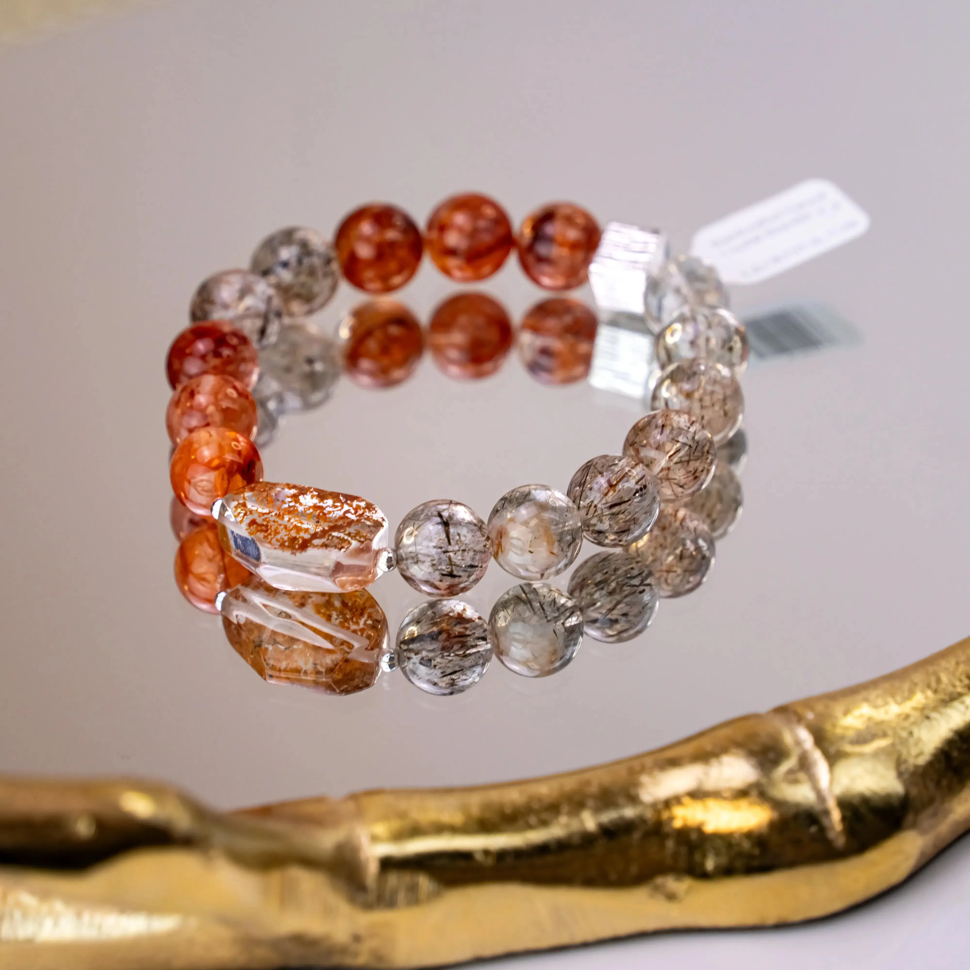 Red Hematoid Quartz Super 7 Bracelet