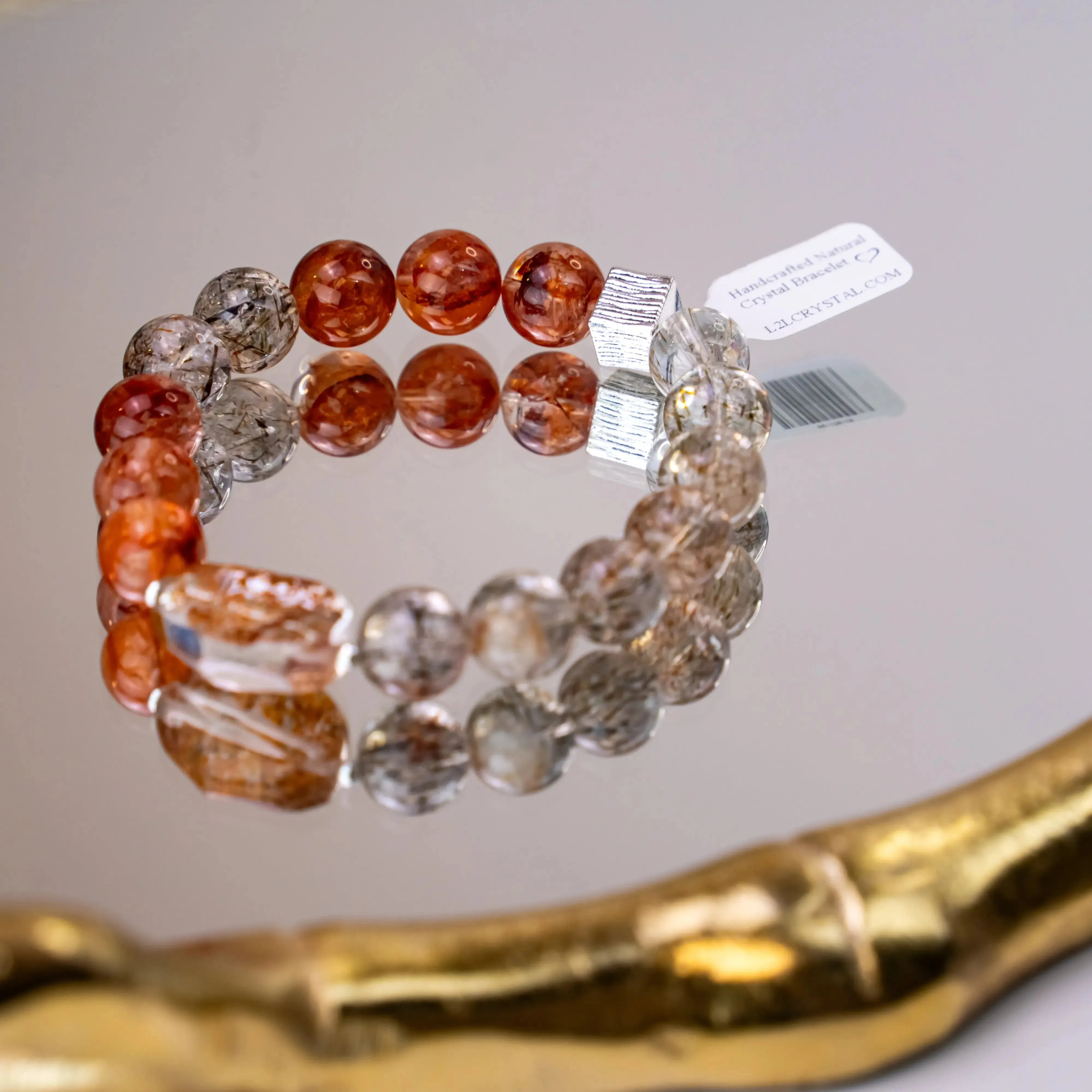 Red Hematoid Quartz Super 7 Bracelet