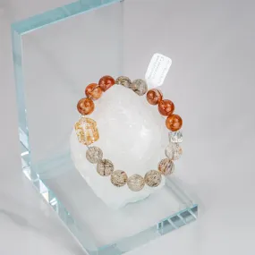 Red Hematoid Quartz Super 7 Bracelet